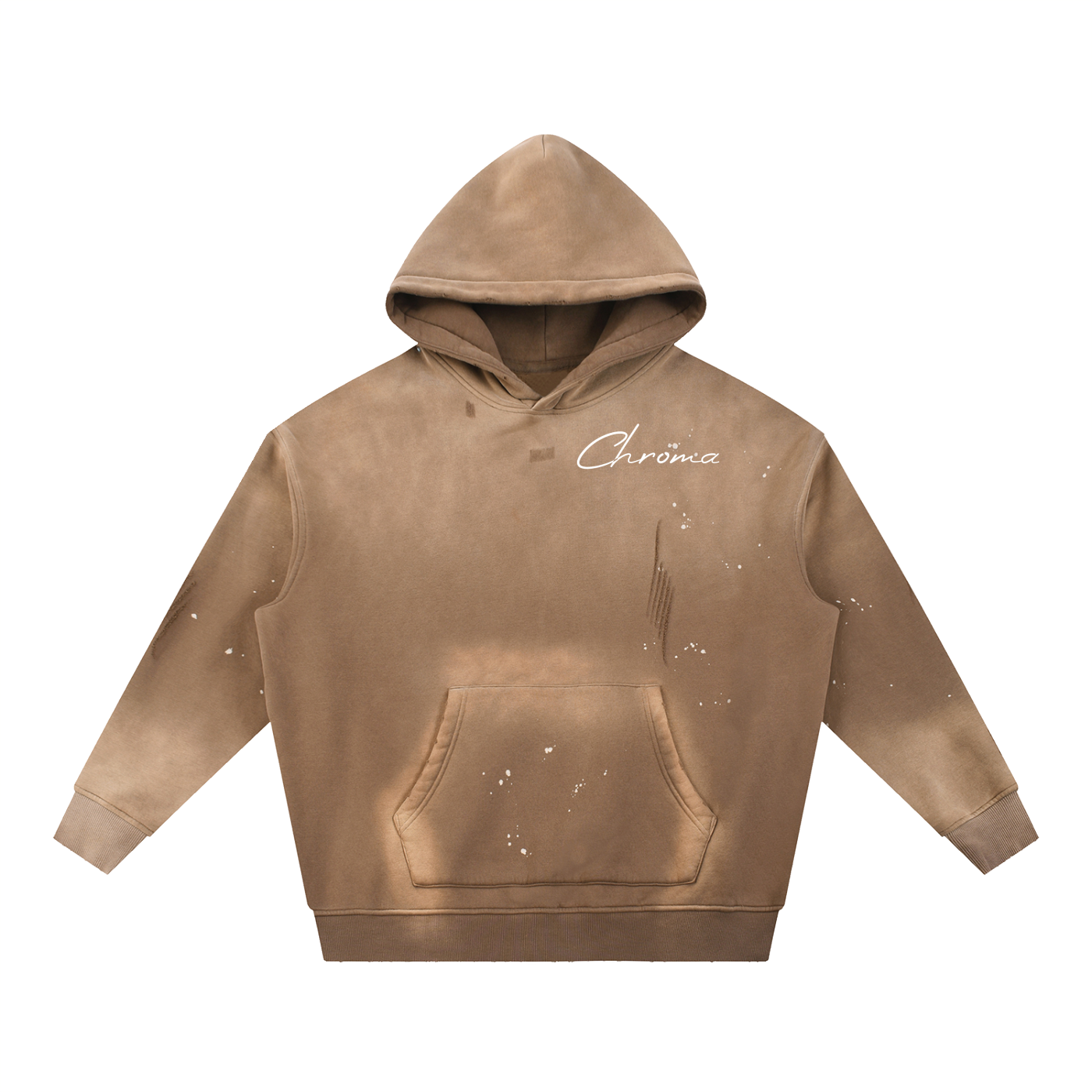 Vintage Washed Frayed Fleece Hoodie ODMPOD