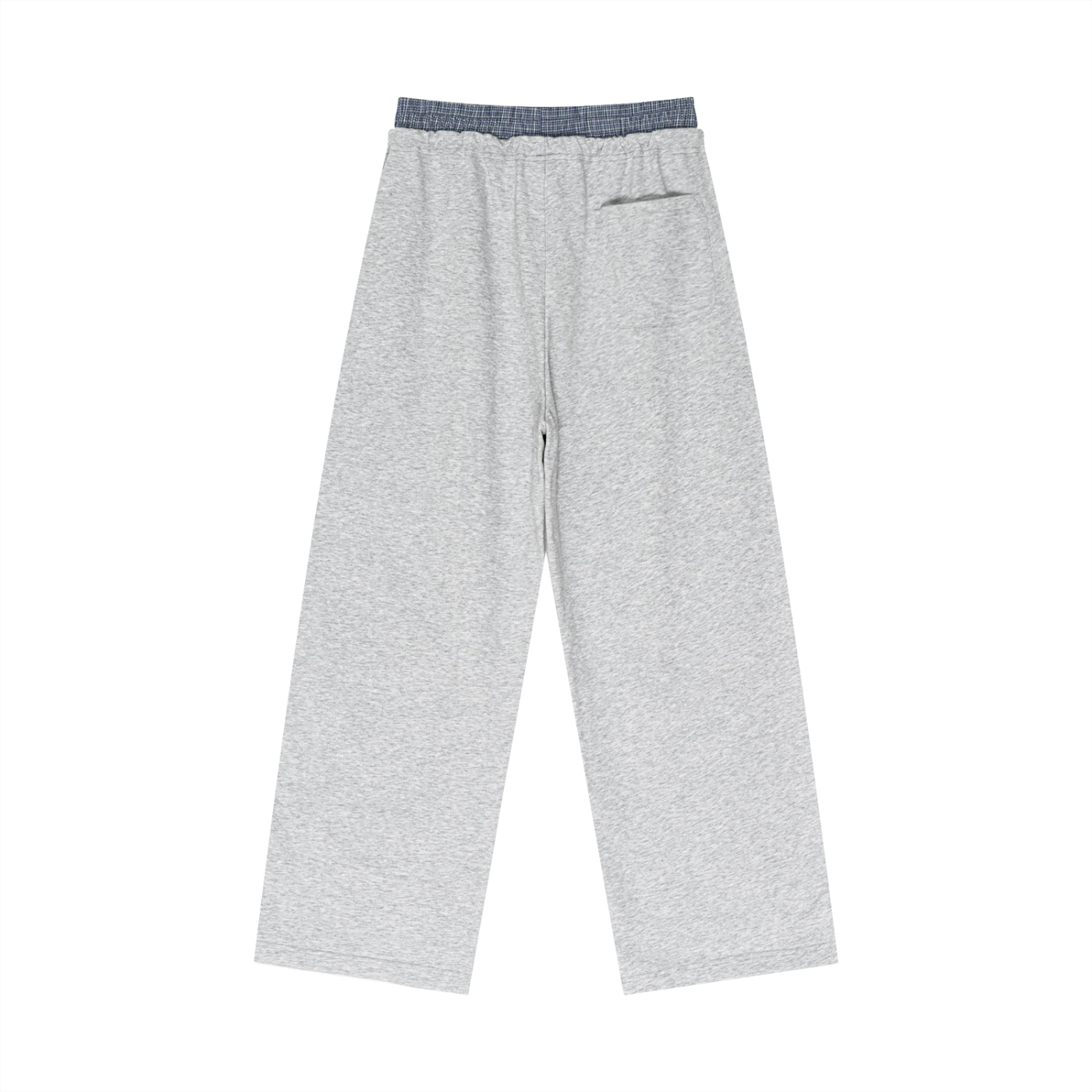 Plaid Contrast Waist Pants ODMPOD