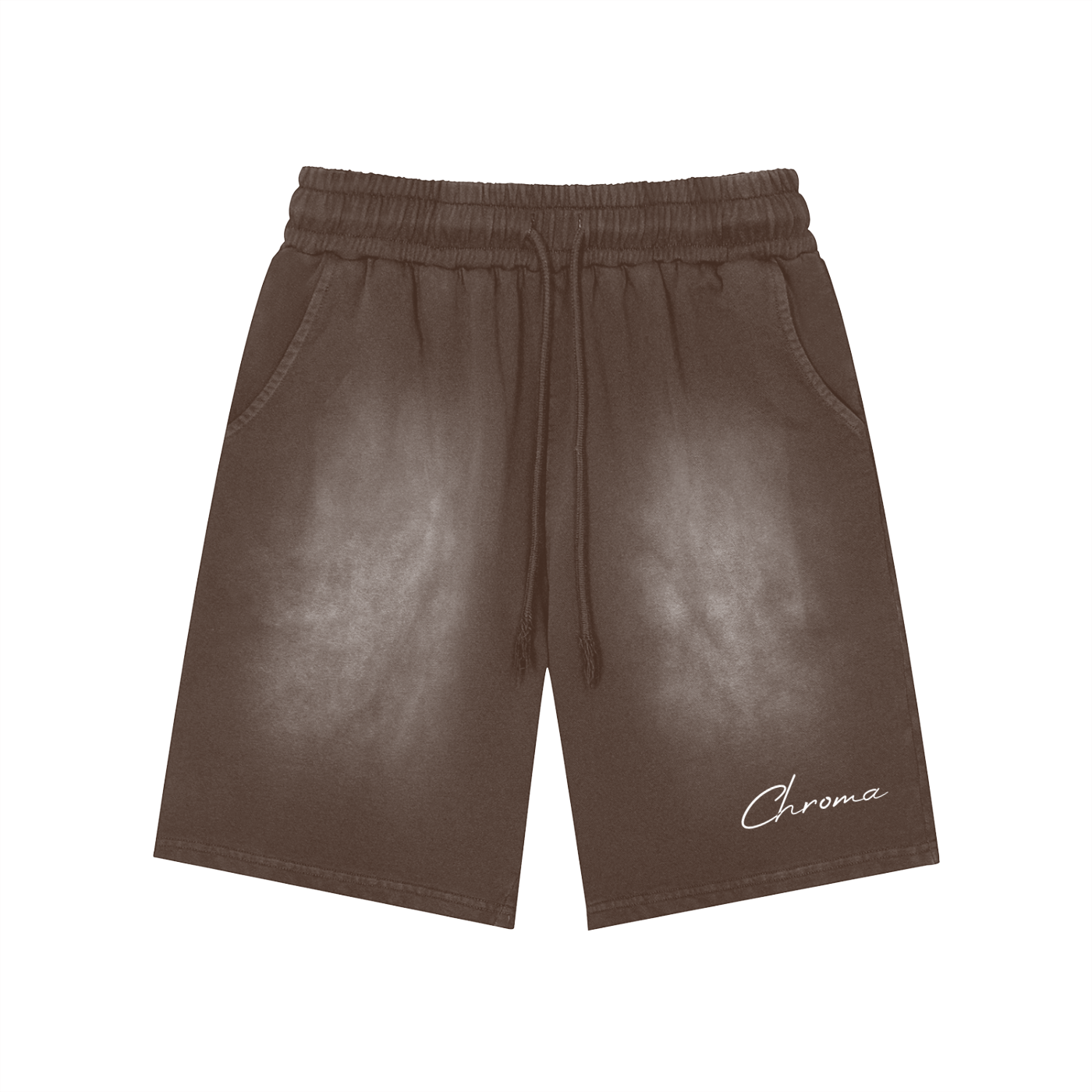 Rectangle Patch Monkey Washed Shorts ODMPOD