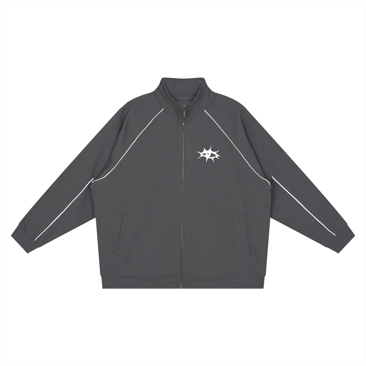 Reflection Striped Raglan Sleeve  Jacket