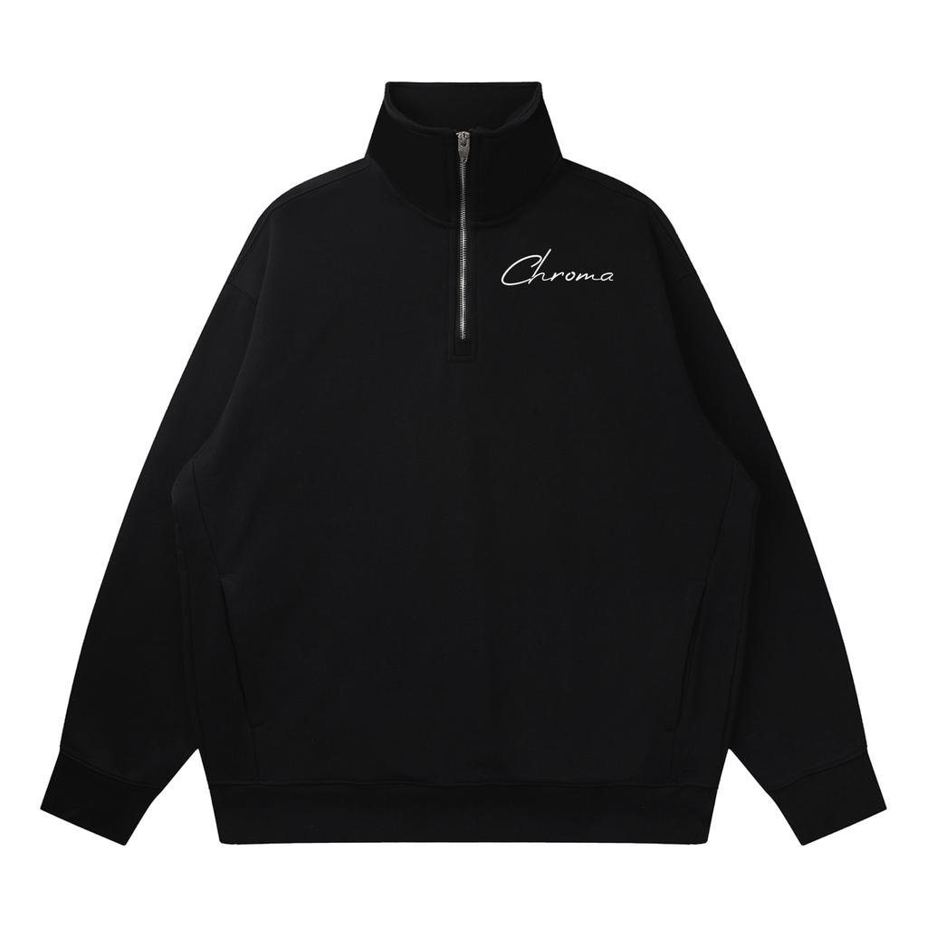 Quarter-Zip Drop Shoulder Sweatshirt ODMPOD
