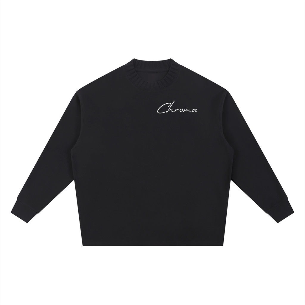 Knitted Round Neck Oversize Sweatshirt ODMPOD