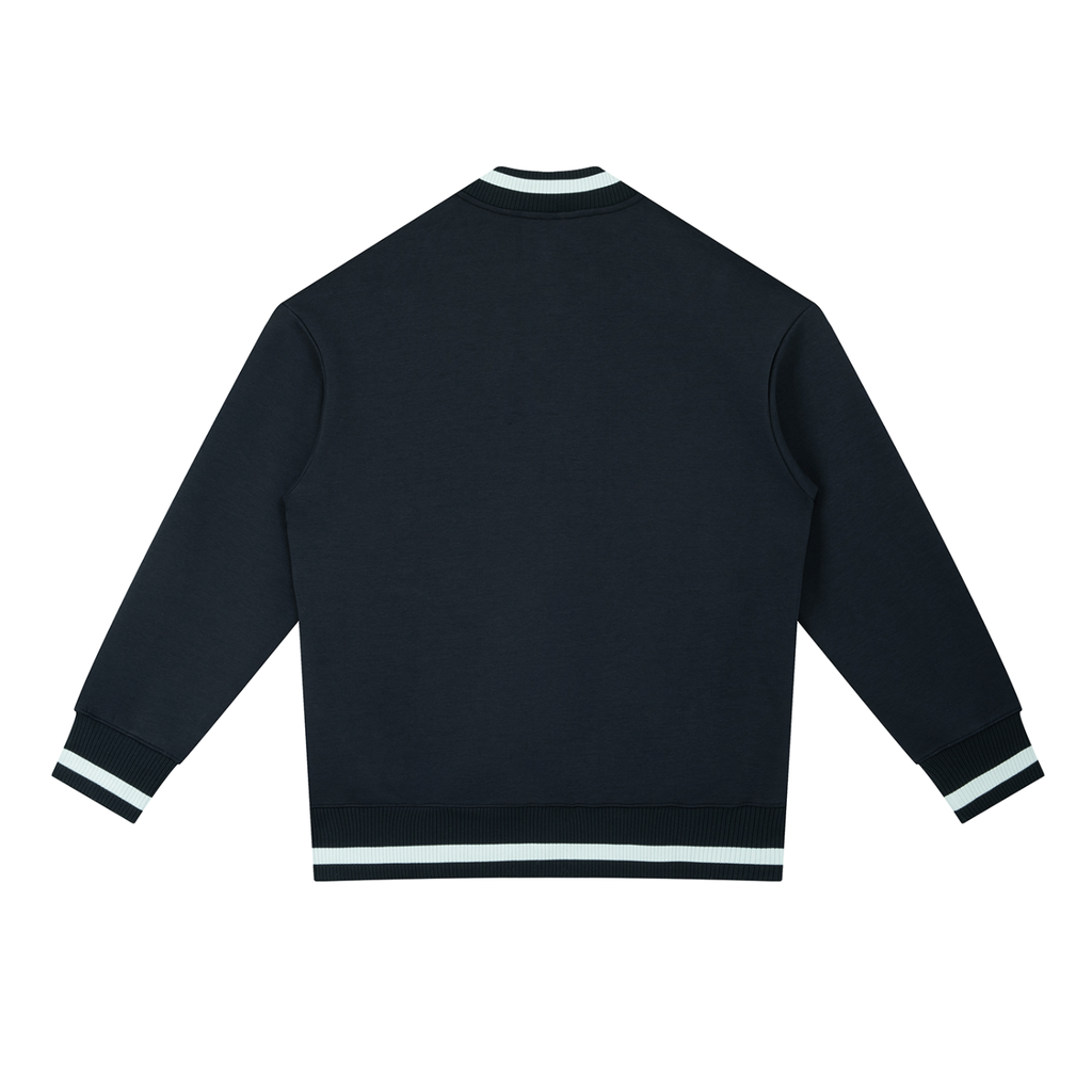 Contrast Piping Zip Bomber Jacket ODMPOD