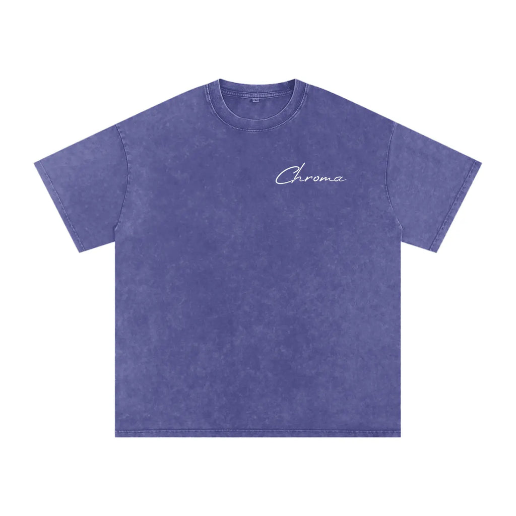 Snow Washed Oversized Cotton T-Shirt ODMPOD