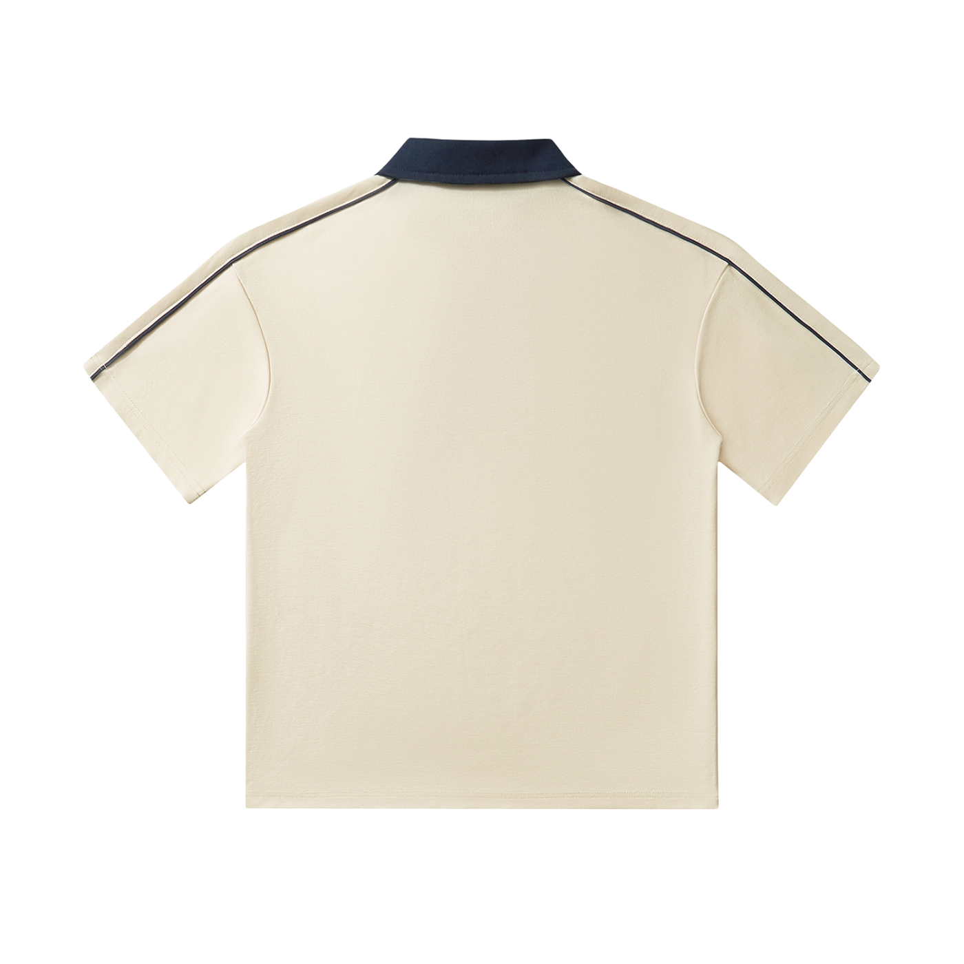 Contrast Collar Short-Sleeve Polo Shirt ODMPOD