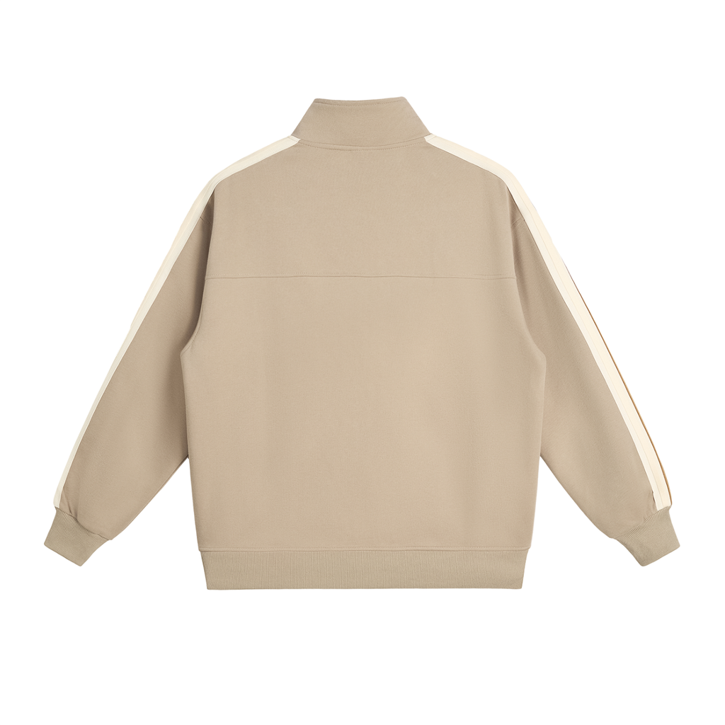 Contrast Side-Stripe Stand Collar  Jacket ODMPOD