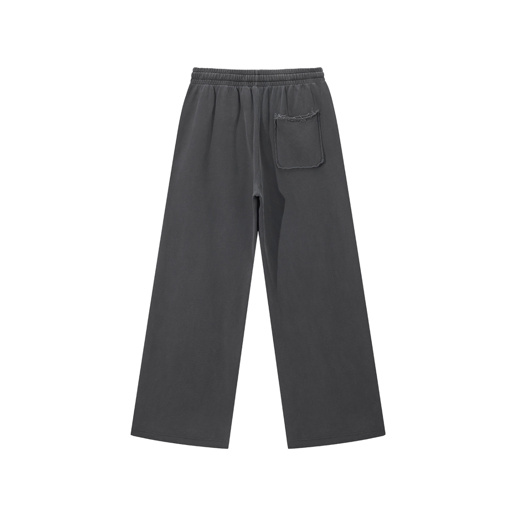 Snow Washed Raw Edge Sweatpants ODMPOD