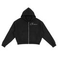 Fleece Zip-Up Boxy Hoodie ODMPOD