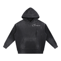 Vintage Washed Frayed Fleece Hoodie ODMPOD