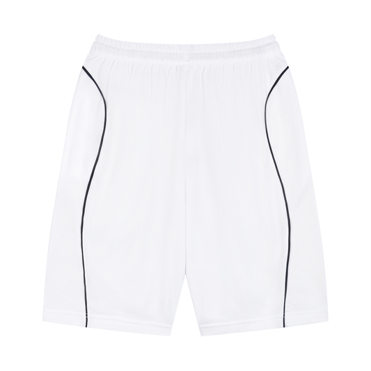 Unisex Piping Drawstring Shorts