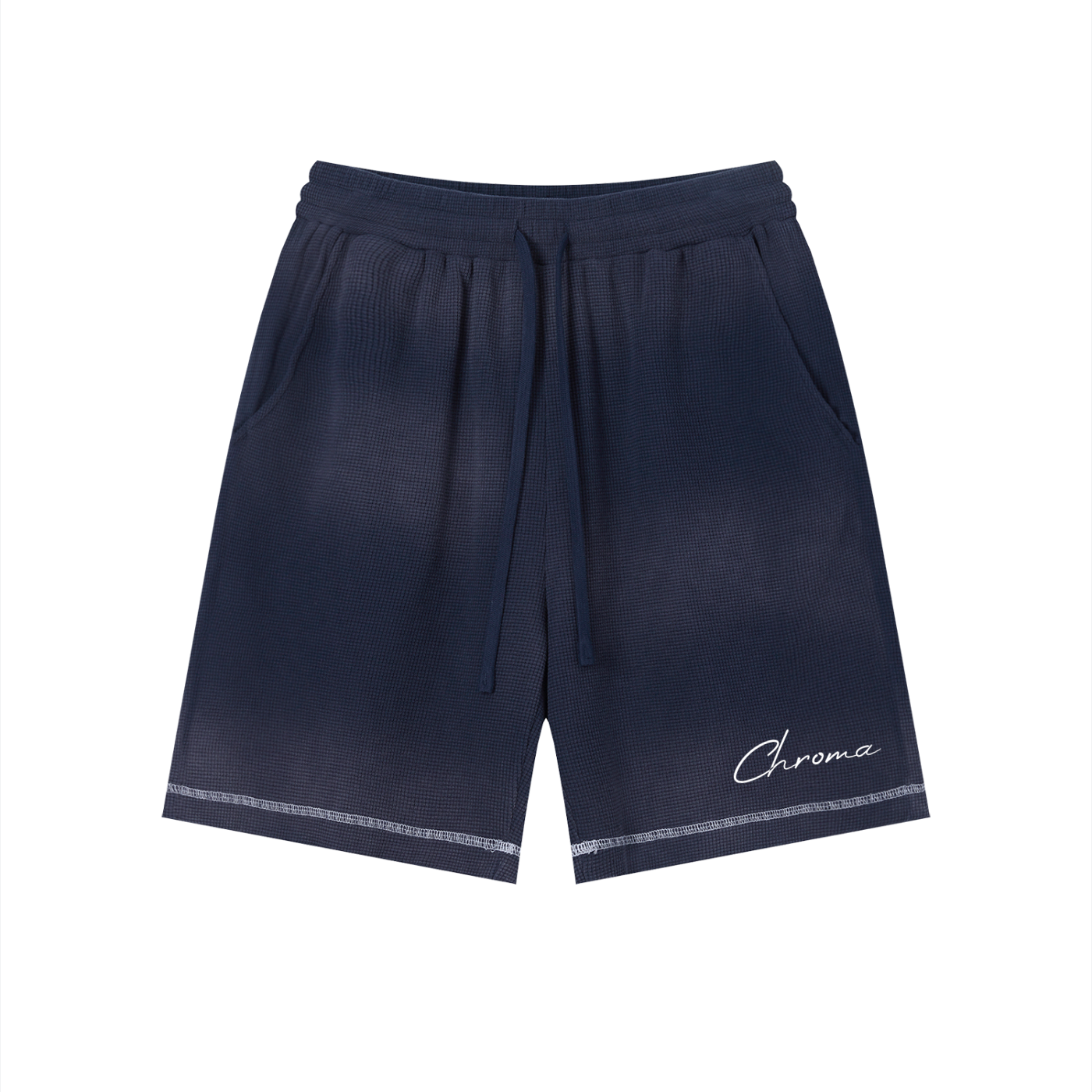 Unisex Sunfade Waffle Raw Hem Shorts ODMPOD