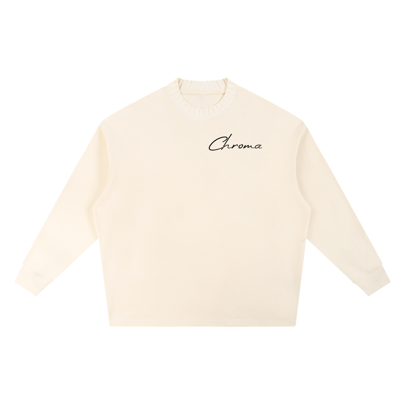 Knitted Round Neck Oversize Sweatshirt ODMPOD