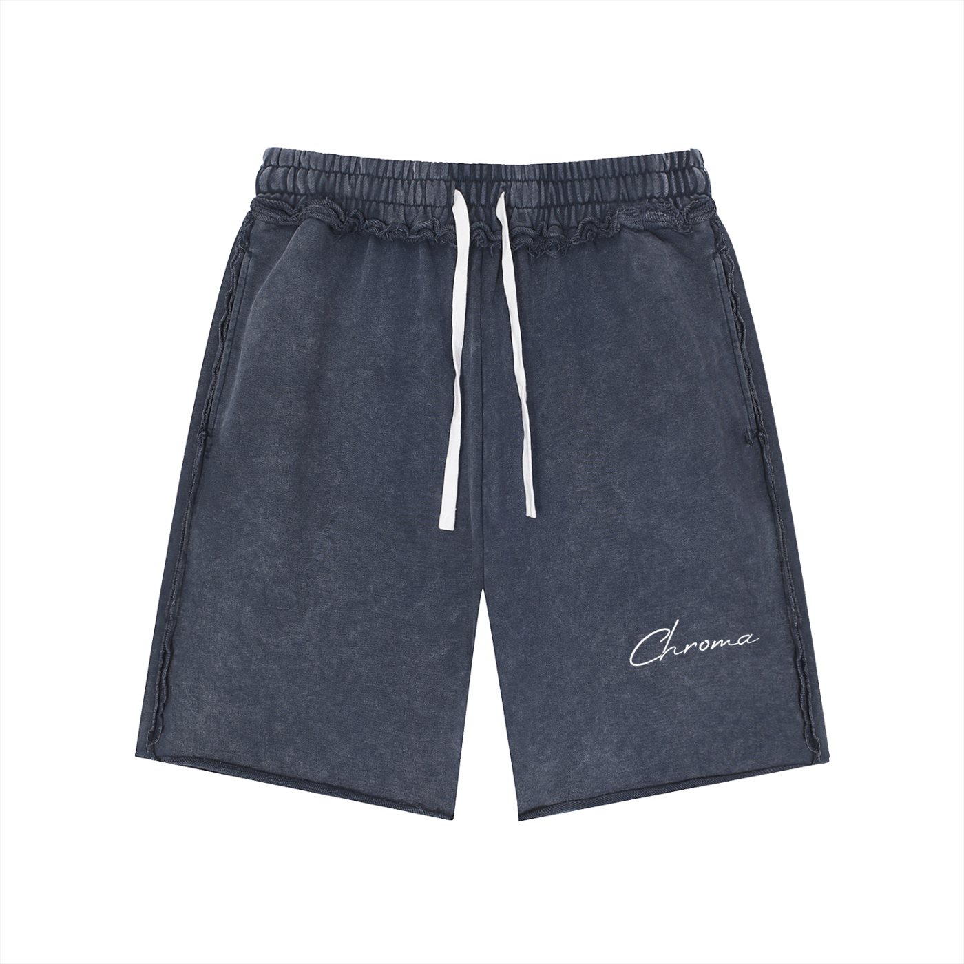 Unisex Mineral Wash Raw Edge Shorts ODMPOD