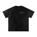 Snow Washed Oversized Cotton T-Shirt ODMPOD