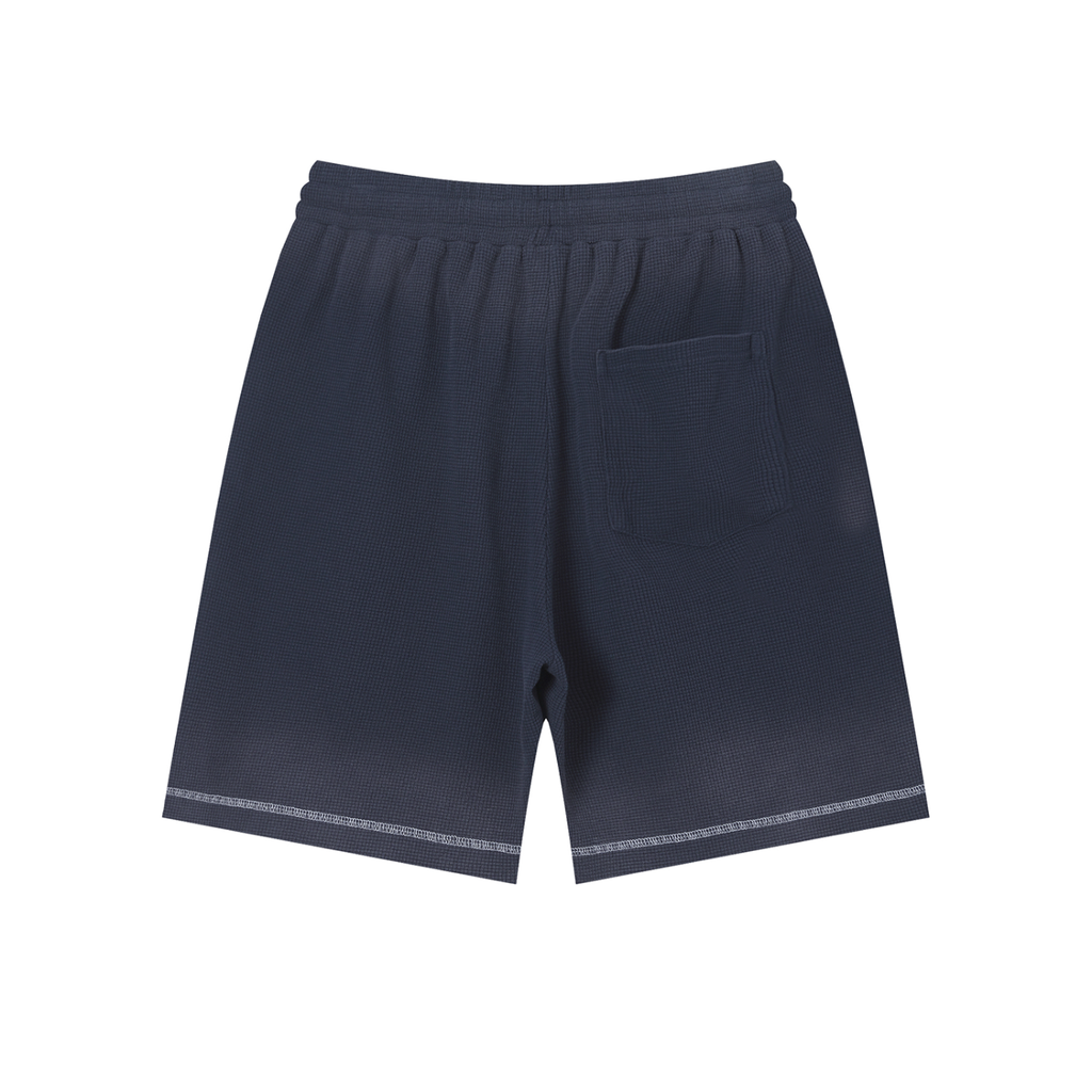 Unisex Sunfade Waffle Raw Hem Shorts ODMPOD