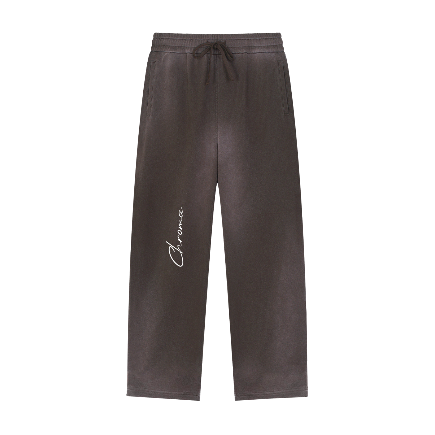 Sun Fade Raw Edge Straight-Leg Sweatpants ODMPOD