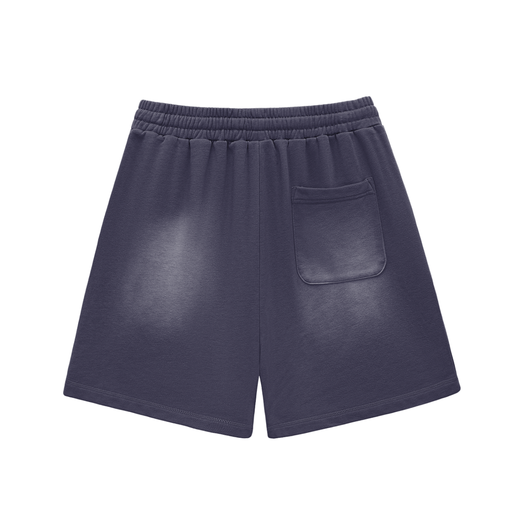 Sun Fade Raw Edge Cotton Shorts ODMPOD