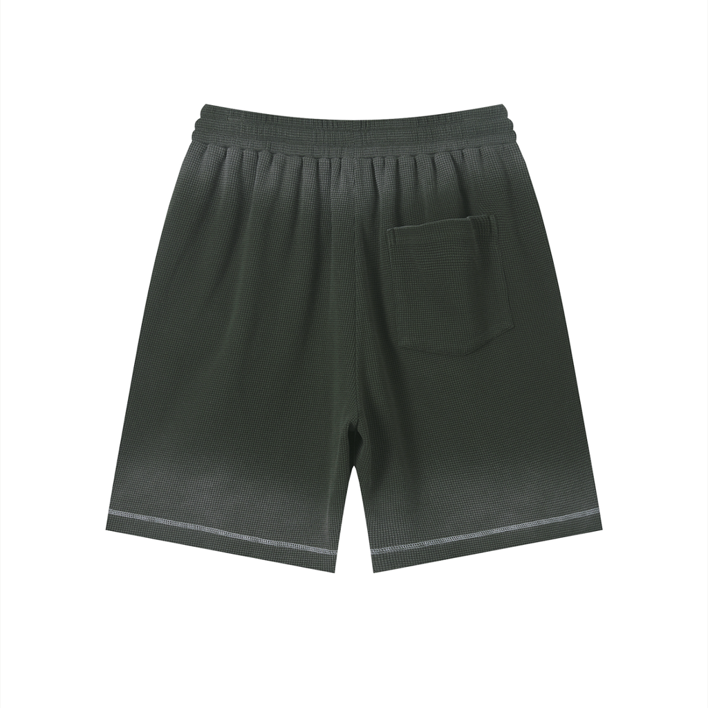 Unisex Sunfade Waffle Raw Hem Shorts ODMPOD