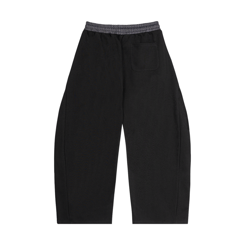 Plaid Waistband Barrel Sweatpants ODMPOD