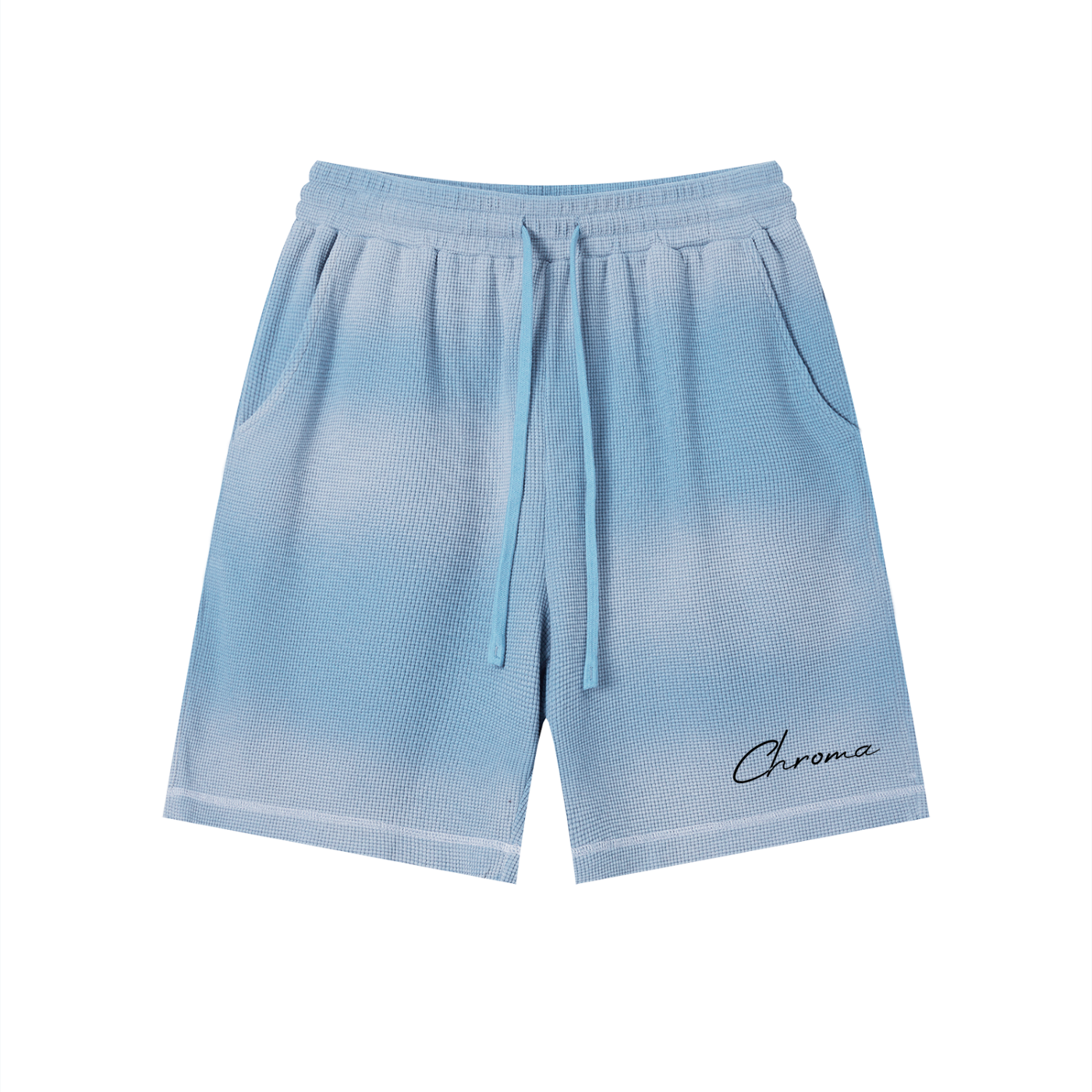 Unisex Sunfade Waffle Raw Hem Shorts ODMPOD