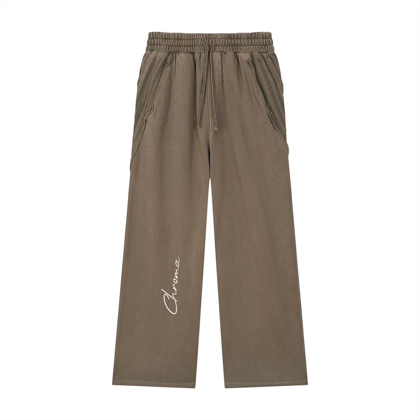 Snow Washed Tape Raw Edge Sweatpants ODMPOD