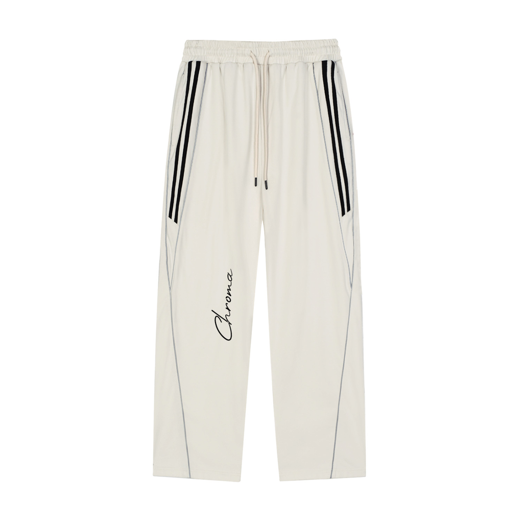 Reflection Striped Straight-Leg Sweatpants ODMPOD
