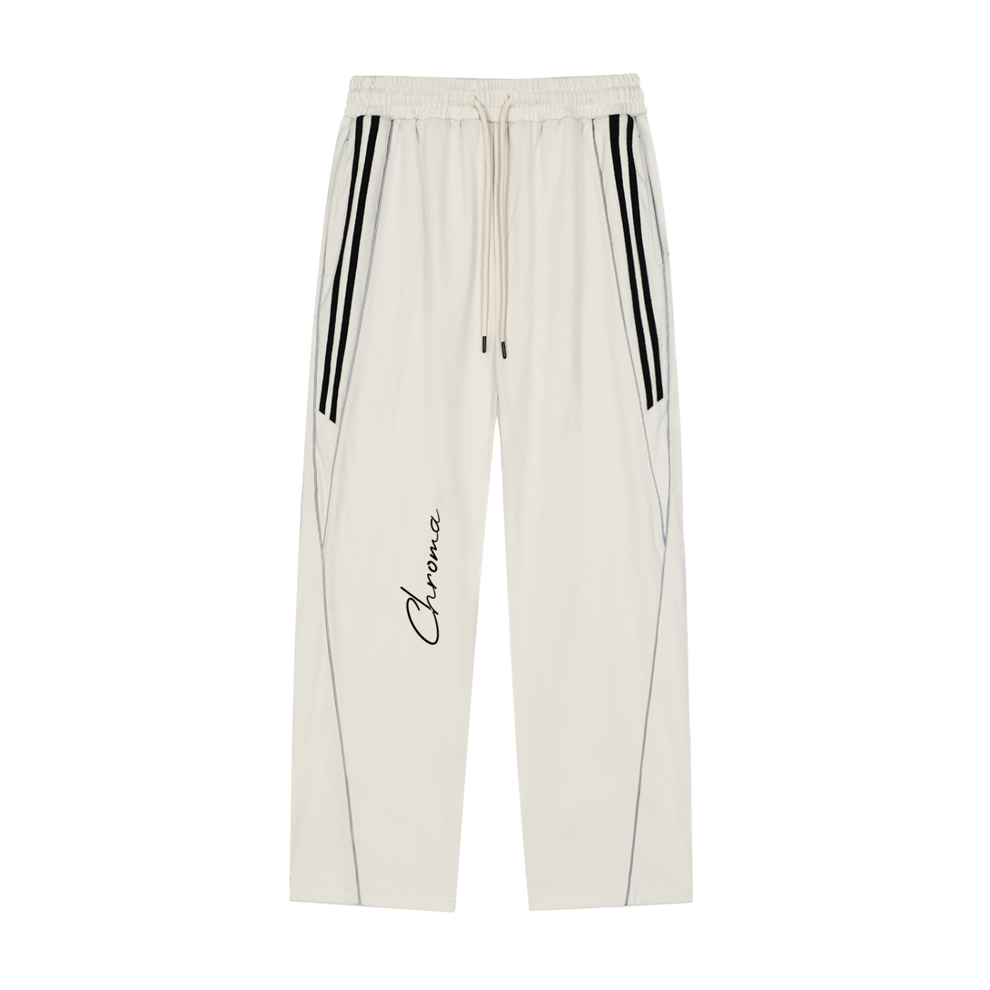 Reflection Striped Straight-Leg Sweatpants ODMPOD