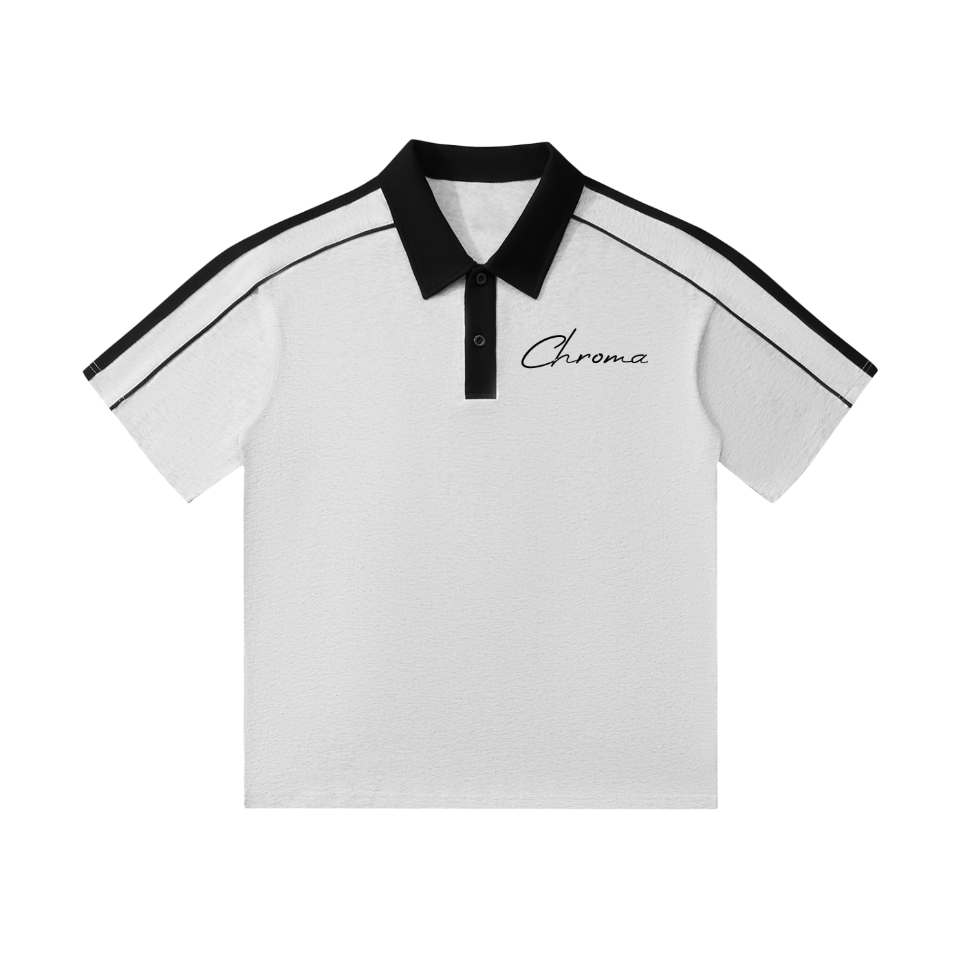 Contrast Collar Short-Sleeve Polo Shirt ODMPOD
