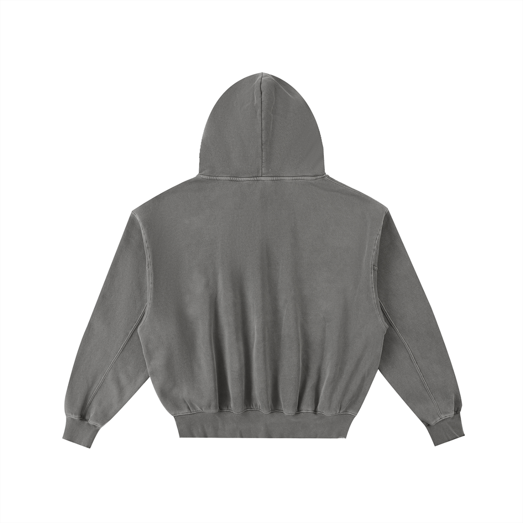 Frayed Enzyme Washed Fleece Hoodie ODMPOD