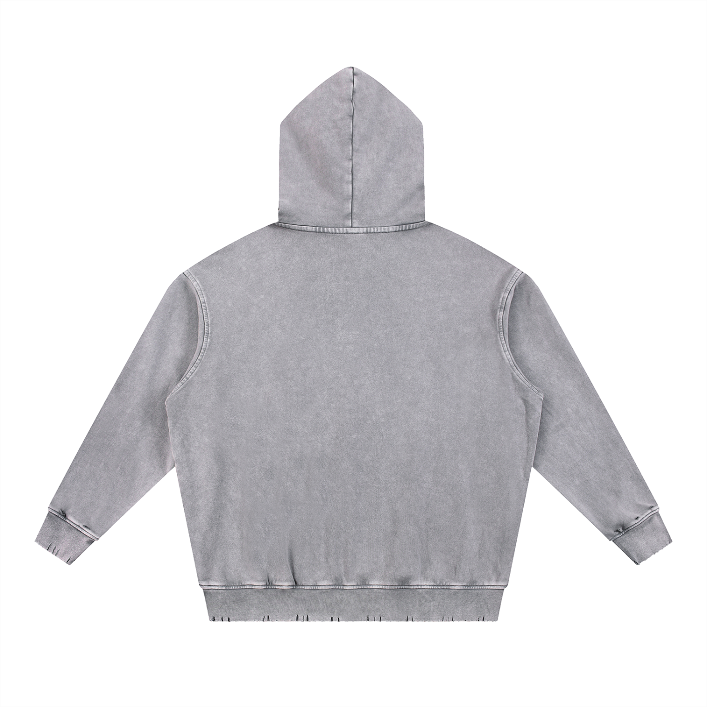 Snow Wash Hand-Frayed Heavyweight  Hoodie ODMPOD