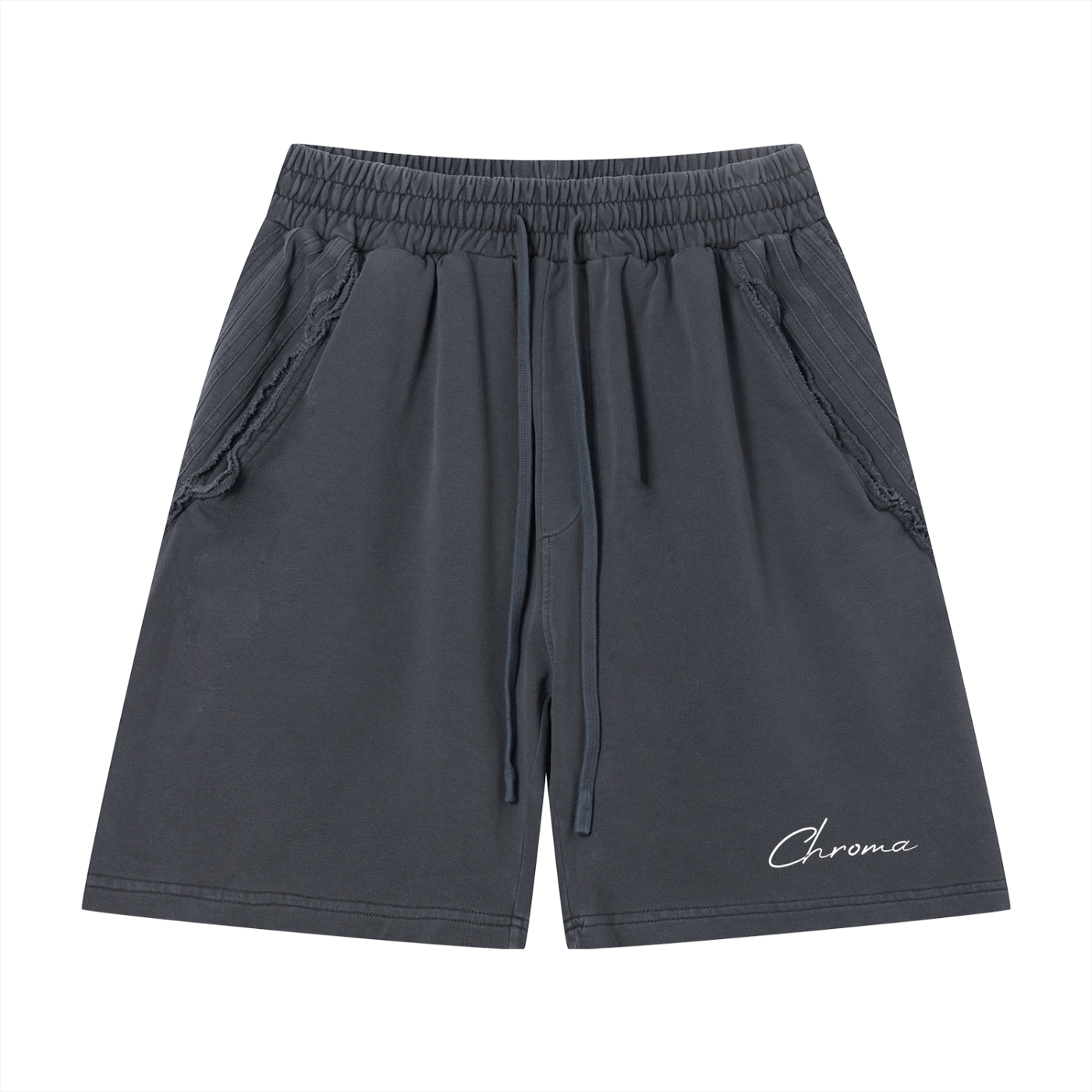 Unisex Vintage Wash Raw Edge Shorts ODMPOD