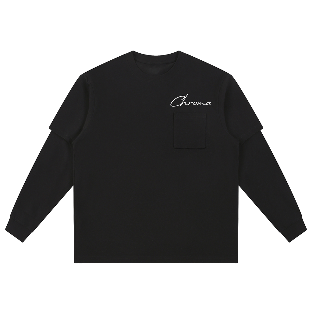 Layered Long Sleeve Oversized Tee ODMPOD