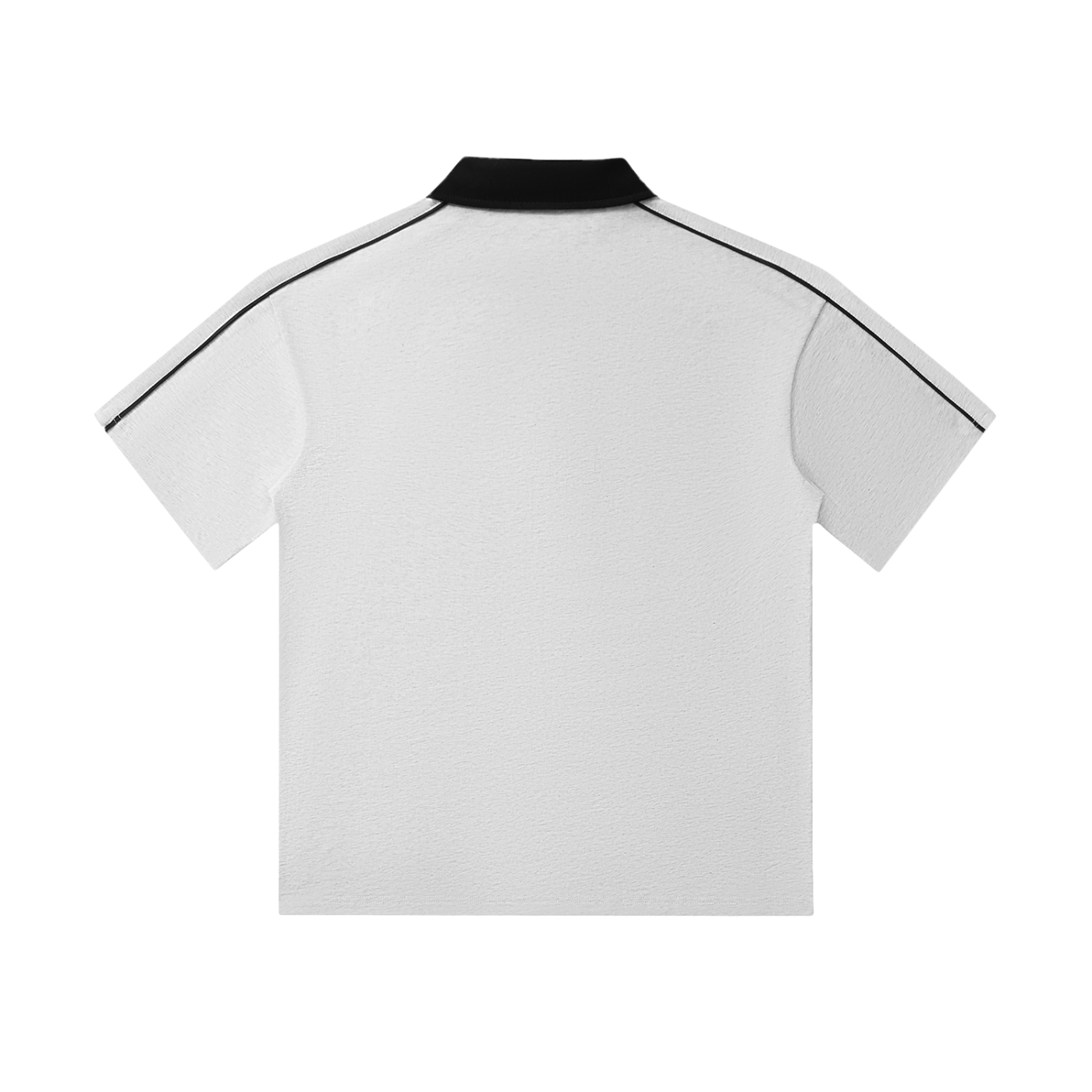 Contrast Collar Short-Sleeve Polo Shirt ODMPOD