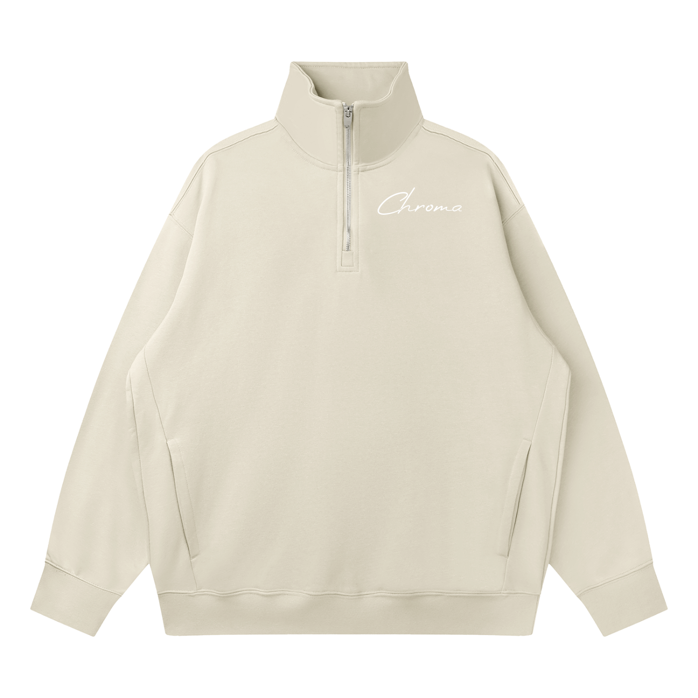Quarter-Zip Drop Shoulder Sweatshirt ODMPOD
