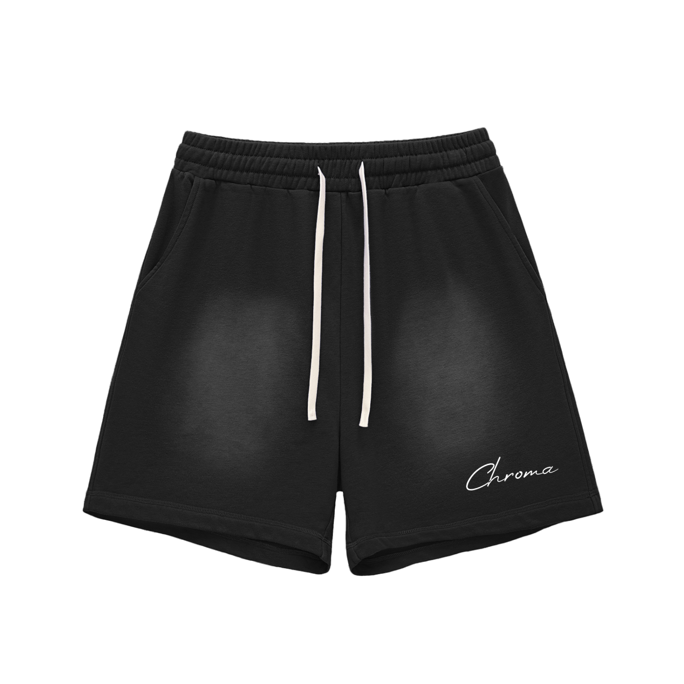 Sun Fade Raw Edge Cotton Shorts ODMPOD