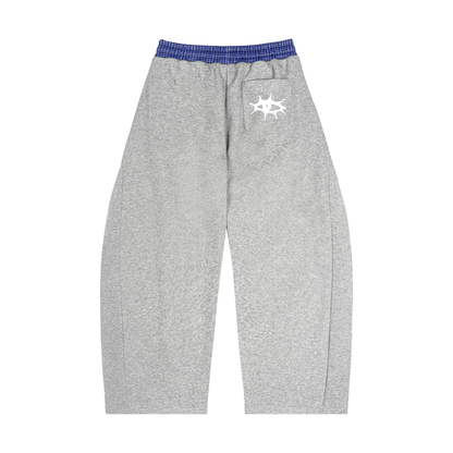 Plaid Waistband Barrel Sweatpants