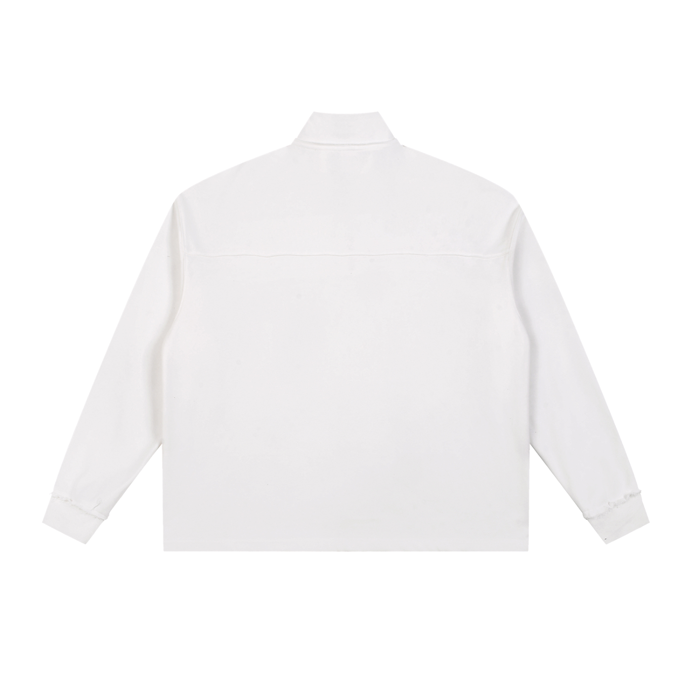 Half-Zip Rolled Edge Fleece Sweatshirt ODMPOD