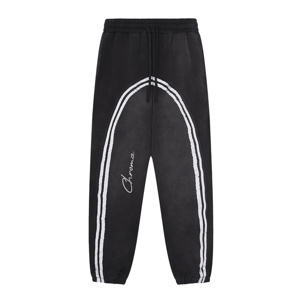 Sun Fade Contrast Tape Fleece Jogged Sweatpants ODMPOD