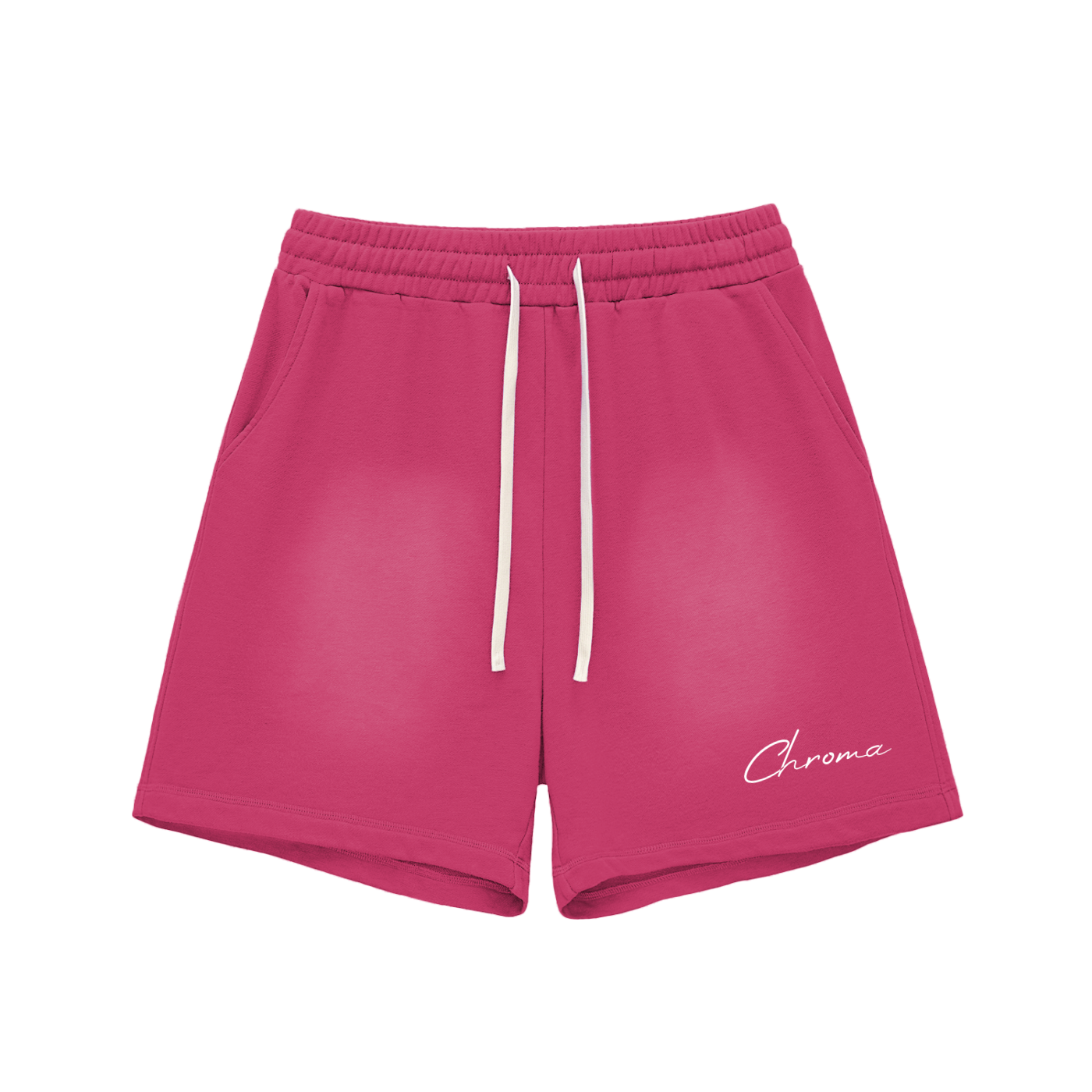Sun Fade Raw Edge Cotton Shorts ODMPOD