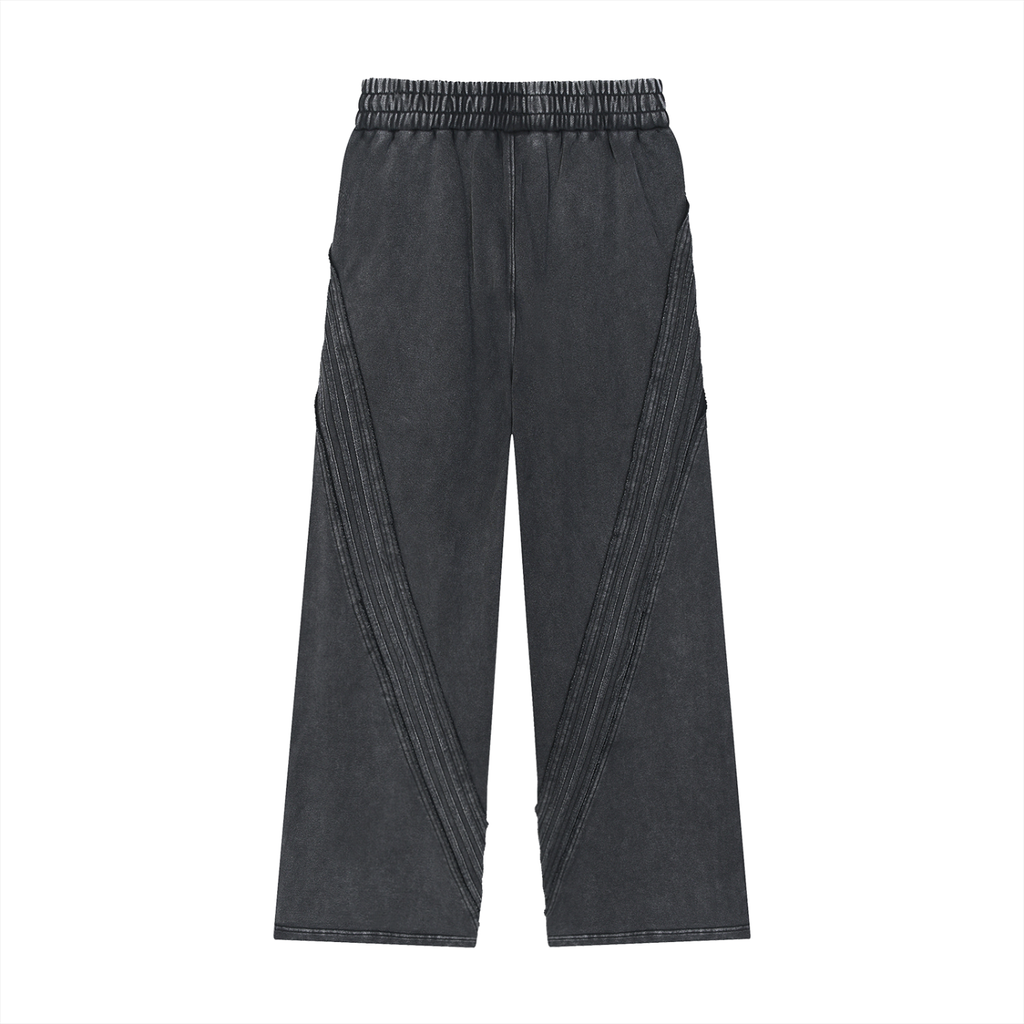 Snow Washed Tape Raw Edge Sweatpants ODMPOD