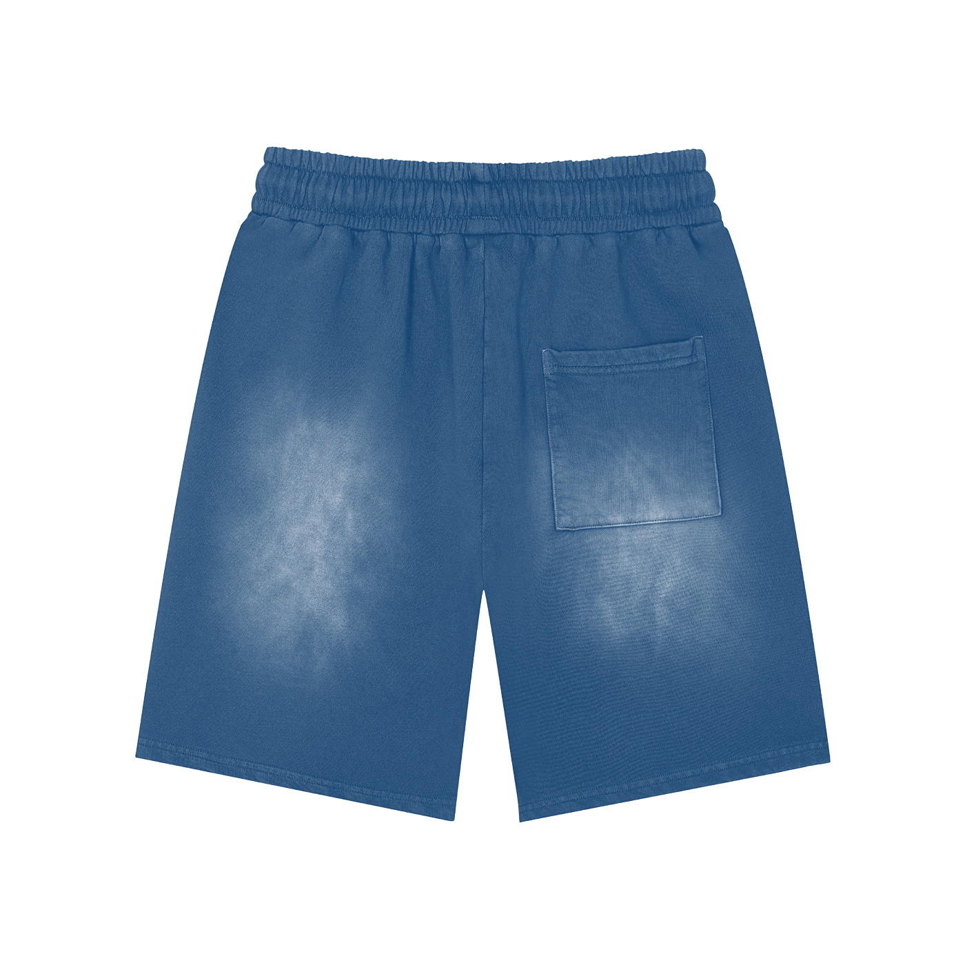 Rectangle Patch Monkey Washed Shorts ODMPOD