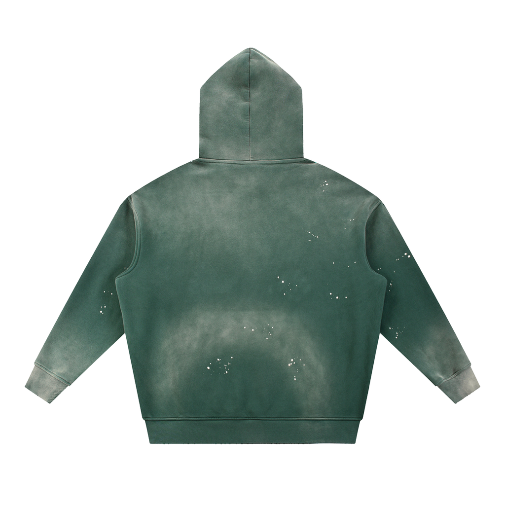 Vintage Washed Frayed Fleece Hoodie ODMPOD