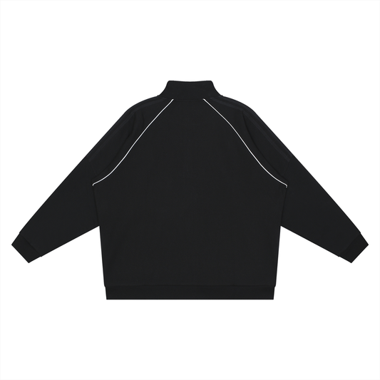 Reflection Striped Raglan Sleeve  Jacket