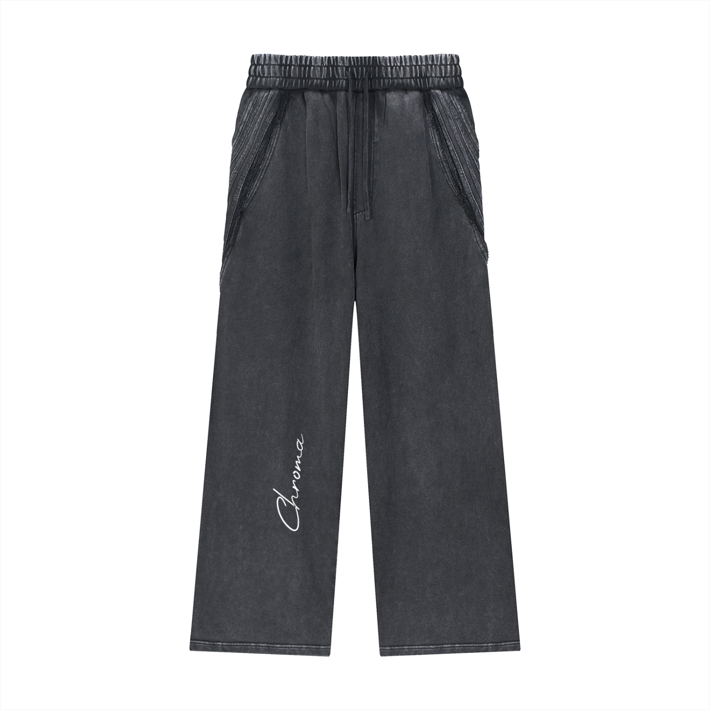 Snow Washed Tape Raw Edge Sweatpants ODMPOD