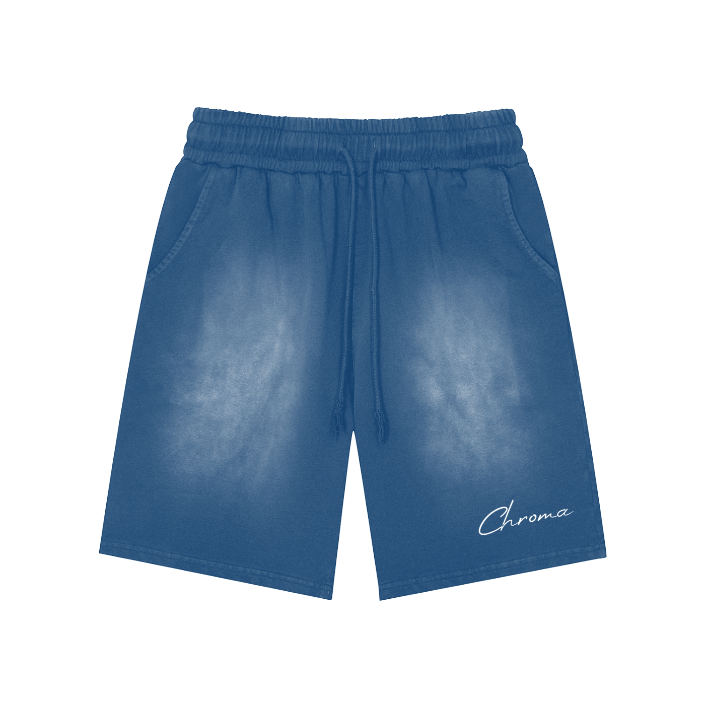 Rectangle Patch Monkey Washed Shorts ODMPOD
