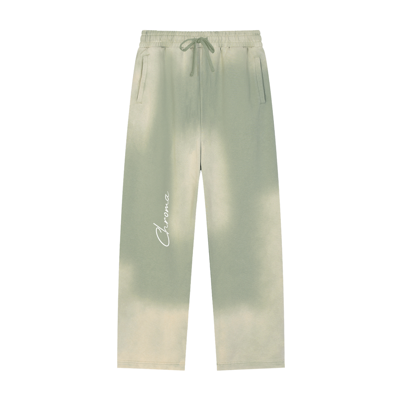 Sun Fade Raw Edge Straight-Leg Sweatpants ODMPOD