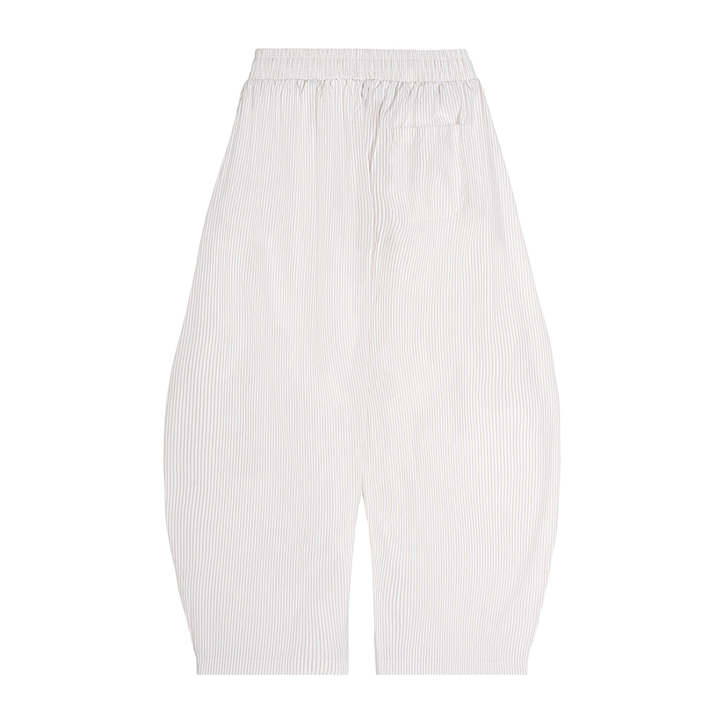 Vertical Stripe Drawstring Barrel Pants ODMPOD