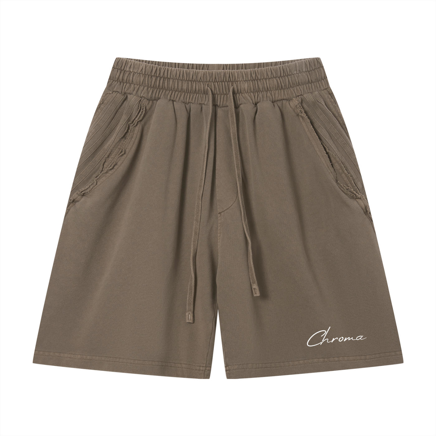 Unisex Vintage Wash Raw Edge Shorts ODMPOD
