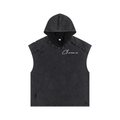 Snow Washed Boxy Hooded Tank Top ODMPOD