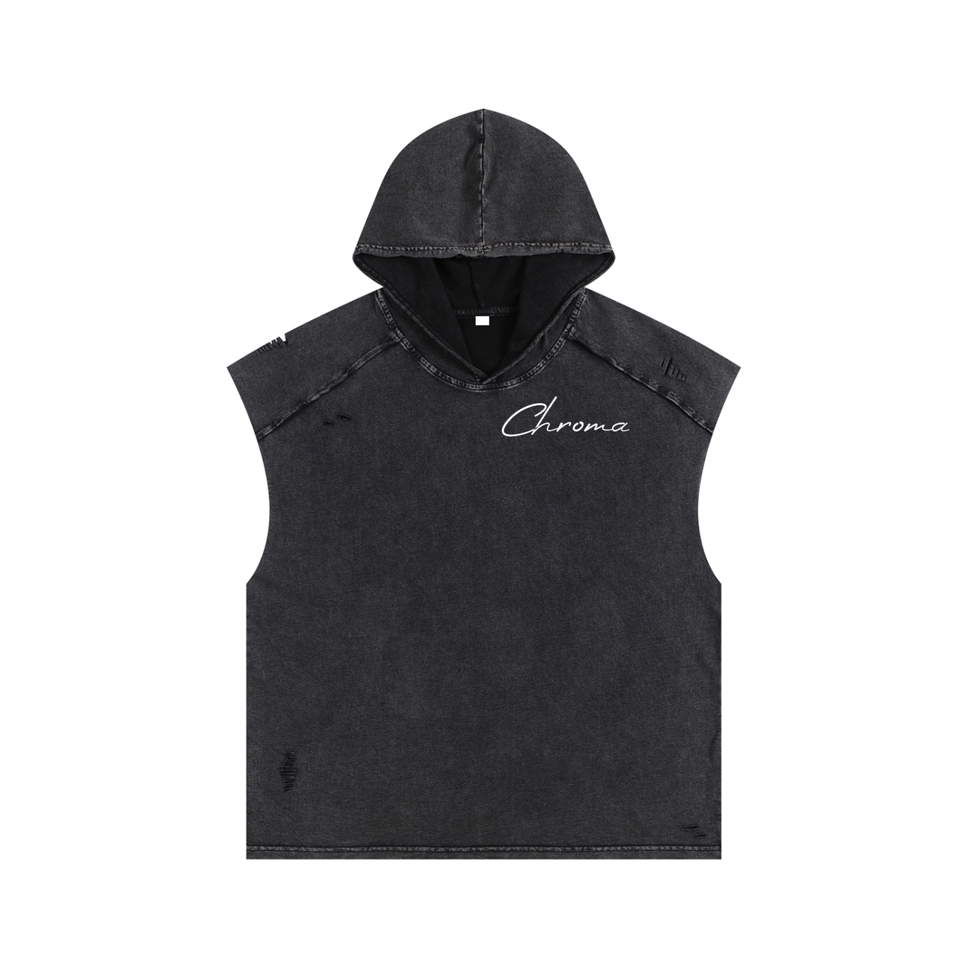 Snow Washed Boxy Hooded Tank Top ODMPOD